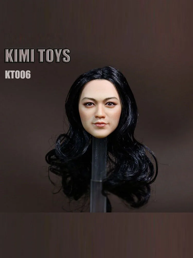 Азиатская женская голова лепим модель 1/6 масштаб KIMI игрушки KT006 для 12 "фигурка актриса Tangwei женский солдат аксессуары коллекционные