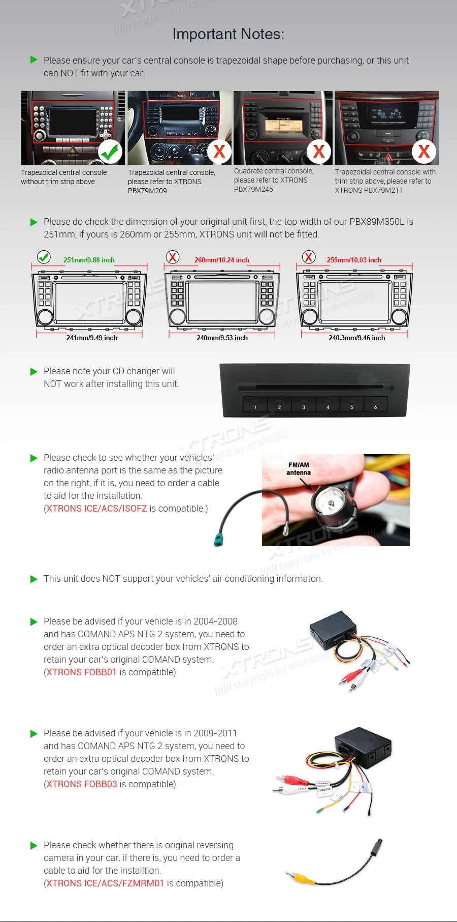 XTRONS PX5 Android 9,0 автомобильный радиоплеер gps для Mercedes Benz SLK Class R171 SLK200 SLK280 SLK300 SLK350 SLK55 2004-2011 без DVD