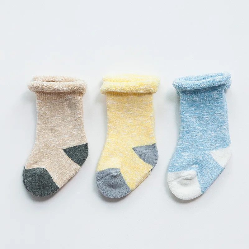 ; плотные детские носки; зимние мягкие теплые носки для детей; От 0 до 7 лет для мальчиков; теплые носки-тапочки для маленьких девочек - Цвет: 3