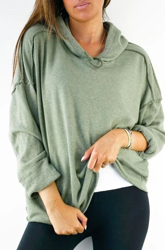 GREYMODA SUDADERA MUJER FELPA PESPUNTES