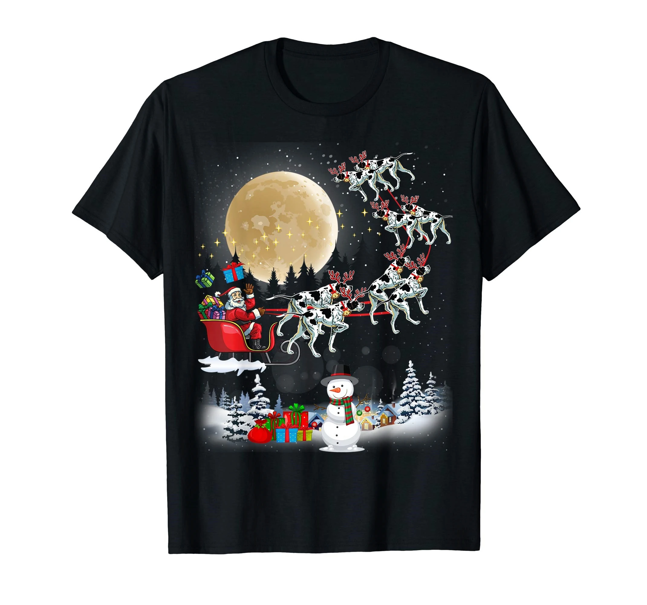 Pointer Christmas - Nice Dog Gift For Women Men T-Shirt-Men's T-Shirt-Black |