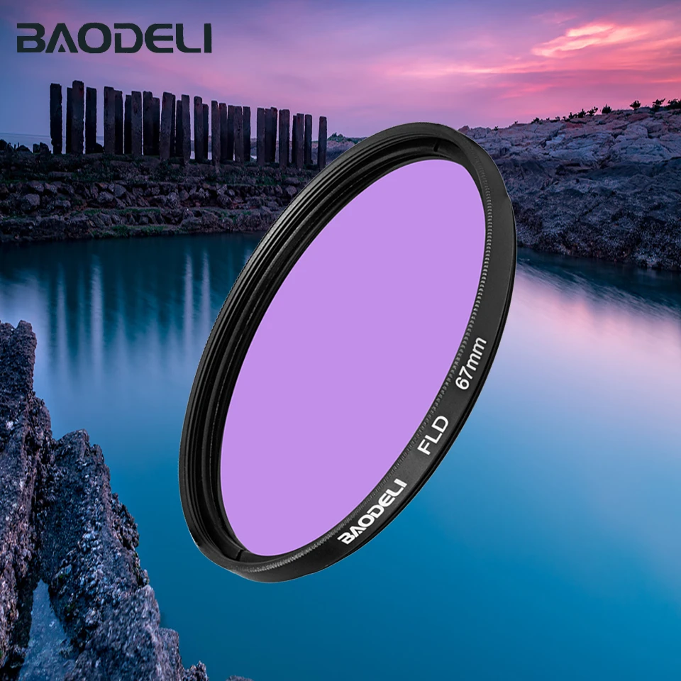 

BAODELI Filtro Fld Filter 49 52 55 58 62 67 72 77 82 Mm For Lens Canon T6 Eos M50 M6 1200 D Nikon 5300 5100 Sony Accessories