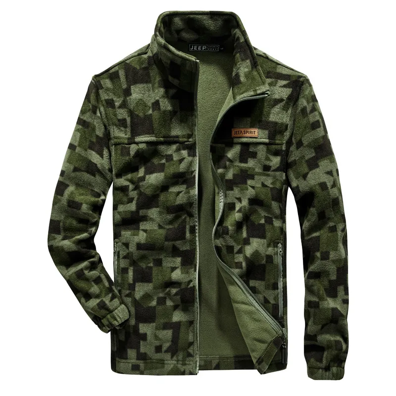 

Outdoor Camping Men Fleece Jackets Winter Autumn Keep Warm Overcoat Windproof Cloth For Fishing Hiking Tactical Outdoor Clothing