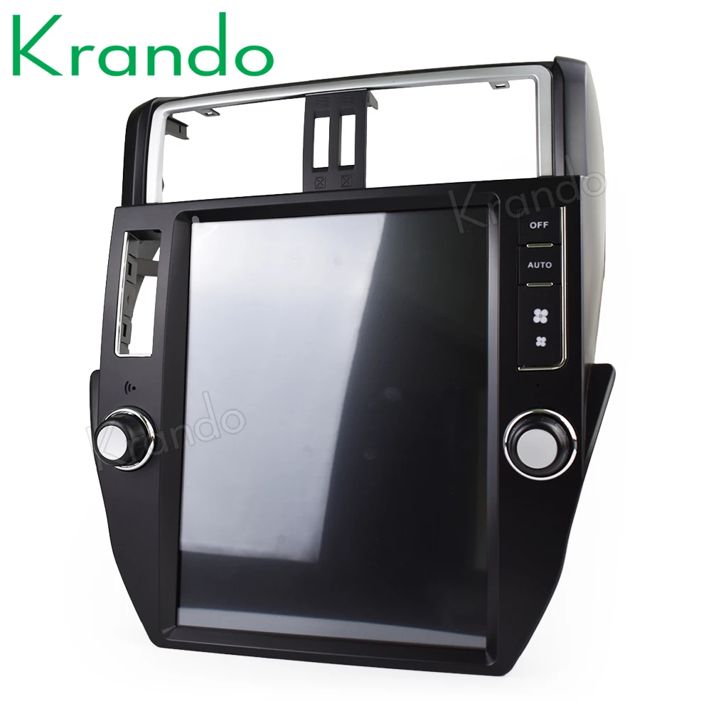 Cheap Krando Android 7.1 12.1" Tesla big screen car radio player for Toyota Prado 2010-2013 gps navigation multimedia with bluetooth 3