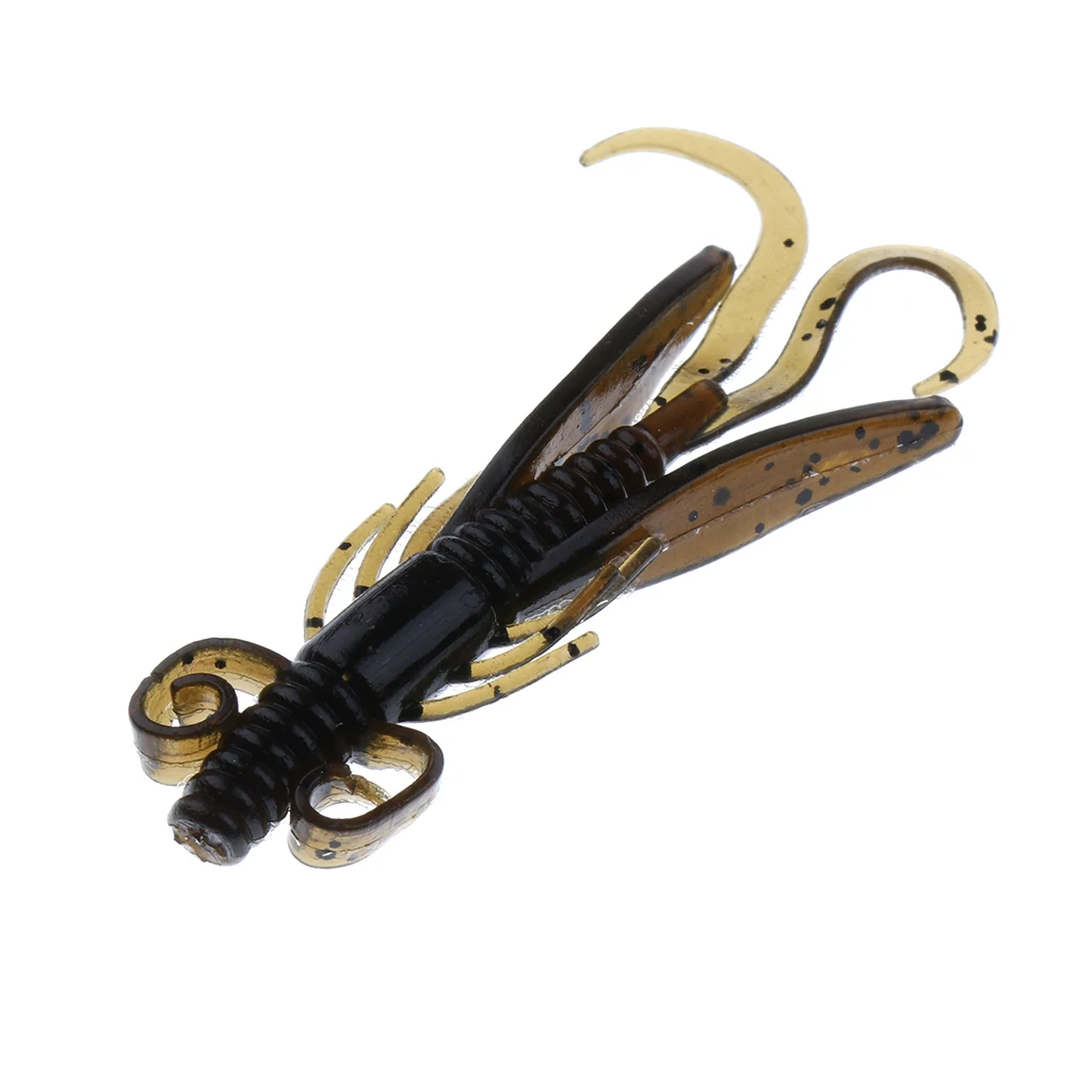 Soft Worm Shrimp Sea Fishing Lures Tackle Crankbaits Bait Minnow Bait