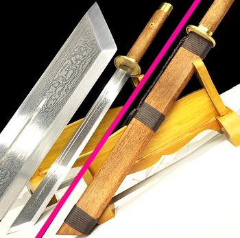 

Tradition Handmade Chinese KungFu Broadsword Sword WuShu Da Dao Damascus Steel Sharp Imperial Guards Saber Battle Broad Knife