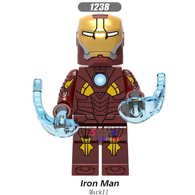 50 шт. Мстители Endgame Железный человек IronMan MK85 MK50 MK30 Mk16 Mk18 Mark 21 Mark 28 военная машина перец строительный блок для детей - Цвет: XH1238