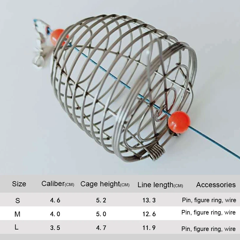 1 шт. приманка рыболовная клетка ловушка маленькая проволочная корзина из