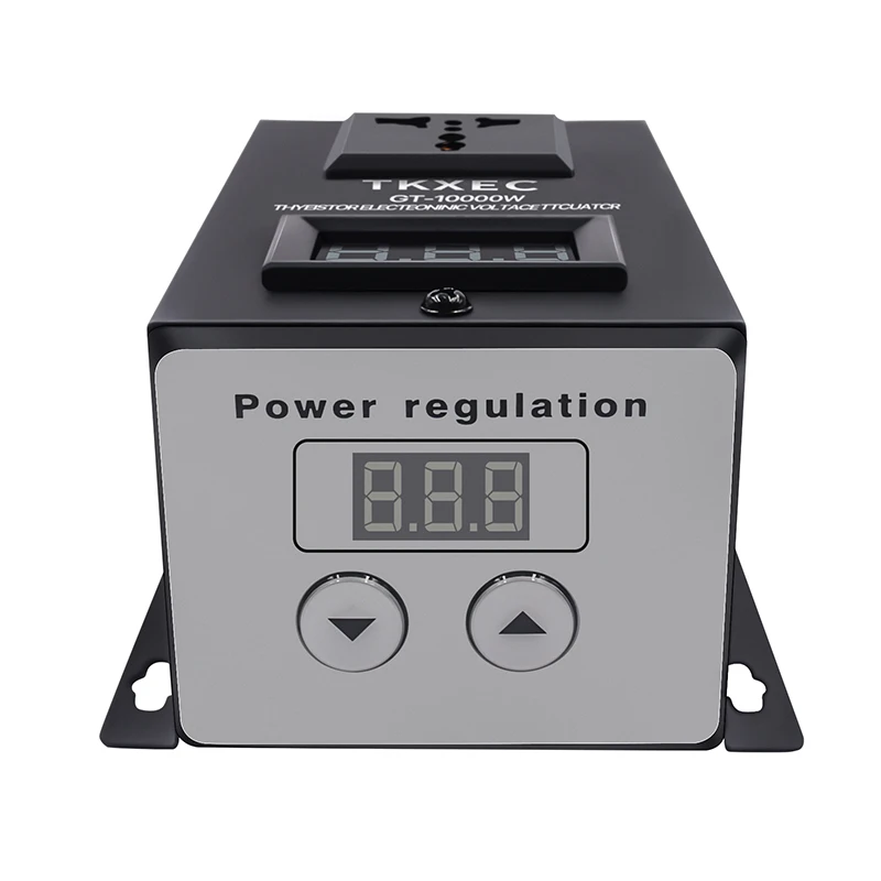 Regulador de voltaje, AC 220V GT10000W regulador de voltaje electrónico de  tiristor ajustable de alta precisión para electrodomésticos