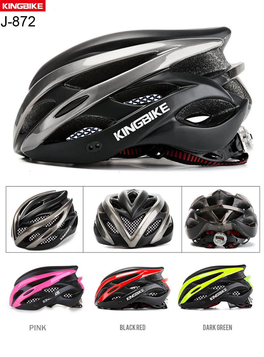 KINGBIKE New Design Black Bicycle Helmets MTB Mountain Road Cycling Helmet Bike casco ciclismo bicycle helmet size L-XL