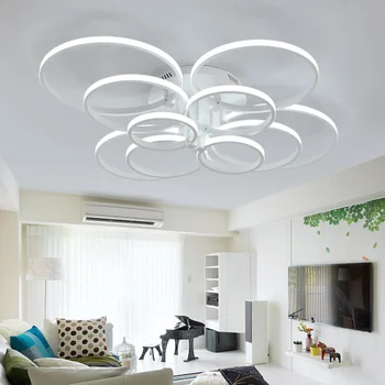 

Modern LED chandelier lighting with remote control memory function living room bedroom dining room LED chandelier AC 110-220V