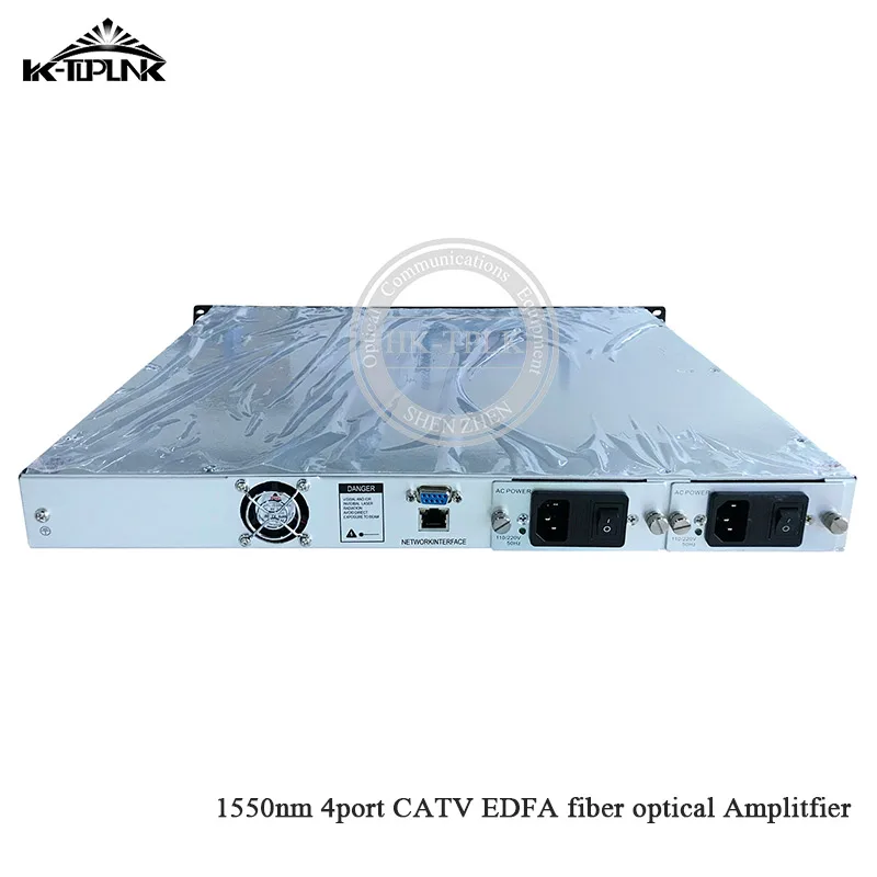 Горячие товары 1550 нм CATV WDM EDFA 4 порта * 18 дБм 1U 80 Вт SC/APC SC/UPC Волоконно оптический