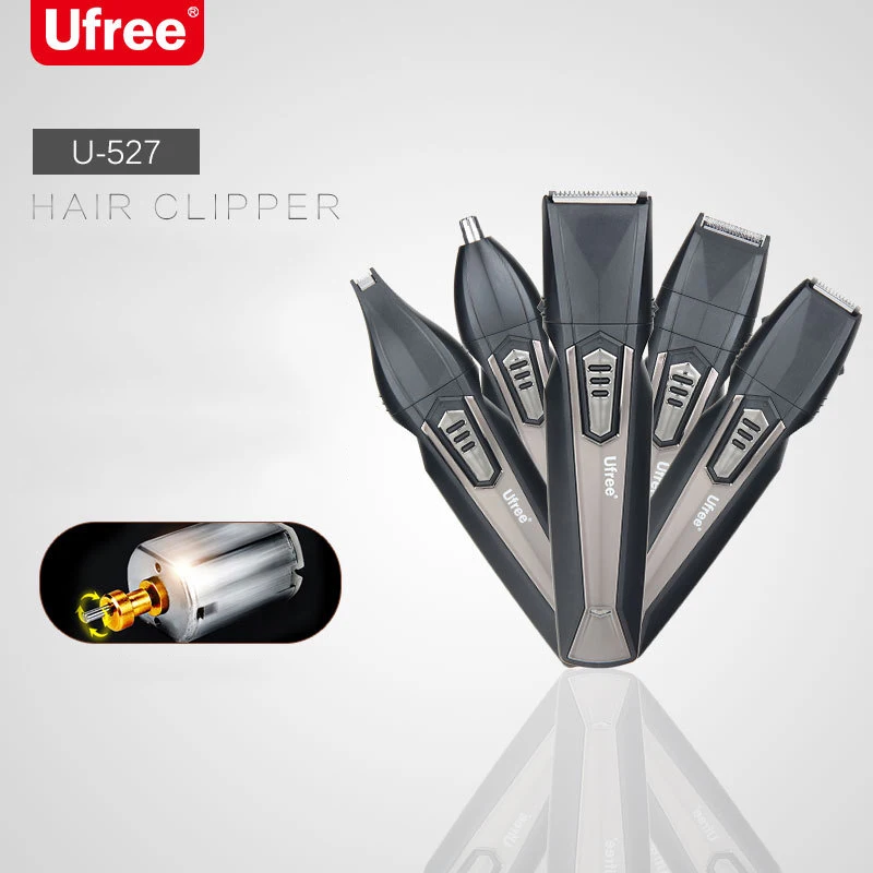 Ufree U-527 5-в-1 мульти-Функция машинка для стрижки волос Перезаряжаемые волос электрические расчески для волос зажим для носа триммер для волос триммер машинка для стрижки волос Engravi