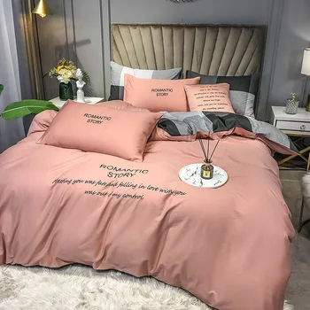 

Bed Sheet Quilt Cover Pillowcase 4-Piece Set Fashionable Printing Comfortable Soft Breathable