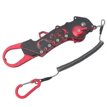 

New design the dragon shape Foldable Top Grade Aviation Aluminum Fish Gripper Grip Fish Lip Grabber Fishing Tool