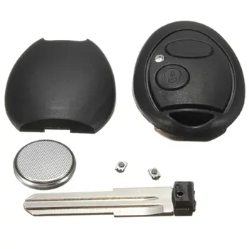 

Black Replacement 2 Button Remote Key Case Battery Switch Repair Kit For Discovery 2 TD4 TD5 For Land Rover 75