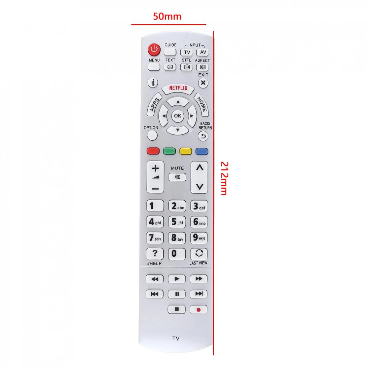 IR433MHZ SmartTV пульт дистанционного управления с длинным управлением подходит для Panasonic N2QAYB001010/N2QAYB000842/N2QAYB000840/N2QAYB001011