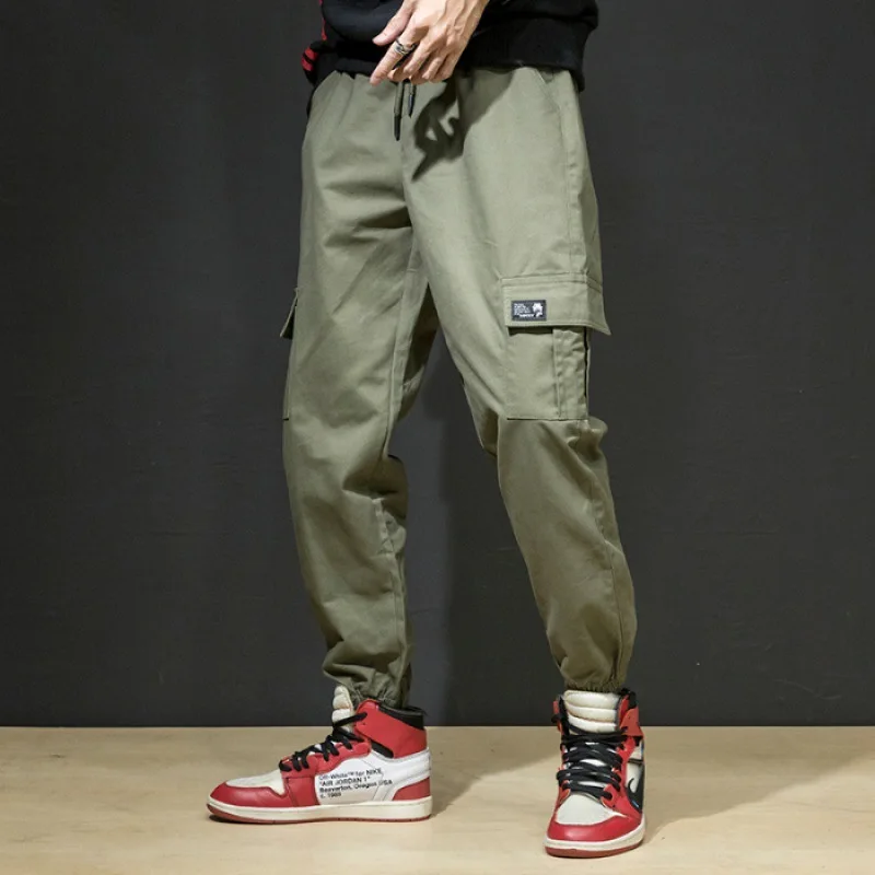 

Autumn And Winter INS Super Fire Pants Men's Popular Brand Loose Bib Overall Beam Leg Korean-style Trend Casual Harem Versatile