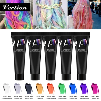 

Verntion Disposable Hair Dyied Cream Pen Quick-Drying Hair Color Products Temporary Hair Dying Cream Pen Easy To Color Diy Kit
