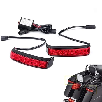 

Saddlebag Housing Tail Run Brake Turn Light Lamp Saddlebag LED Len for Touring Street Road Gilde CVO 2014-2017