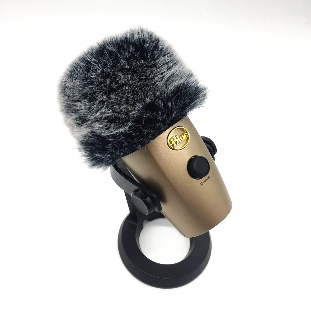 Deat cat Outdoor artifical fur windscreen microphone for Blue yeti Nano Microphone furry Cover For Blue Yeti Nano