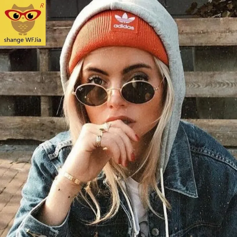 

Small Oval Mirror Sunglasses For Women Pink Luxury 2019 Men Brand Designer Eyewear Shades Ladies Alloy Sun Glasses UV400 Eyegla