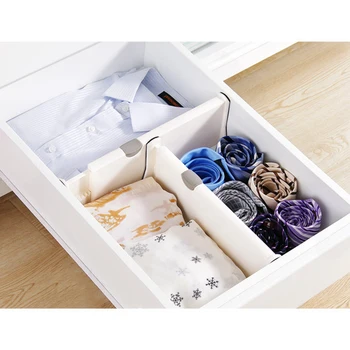 

Multifunctional Telescopic Classified Board Wardrobe Partition Retractable Board Retractable Desk Drawer Divider Organizer