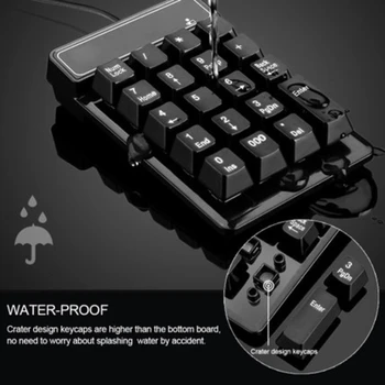 

CHYI 2.4Ghz Wireless Mini Portable Keyboard Waterproof Usb Numeric Keyboard Numpad Ergonomic Computer Number Keypad For Computer