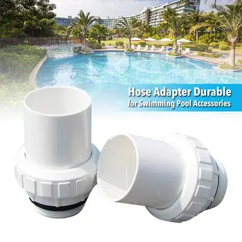 

1.5/2 Inch ABS Hose Adapter Durable Corrosion Resistant Hose Connector Water Pipe Joint For Swimming Pool 5CM Pipe Accessories