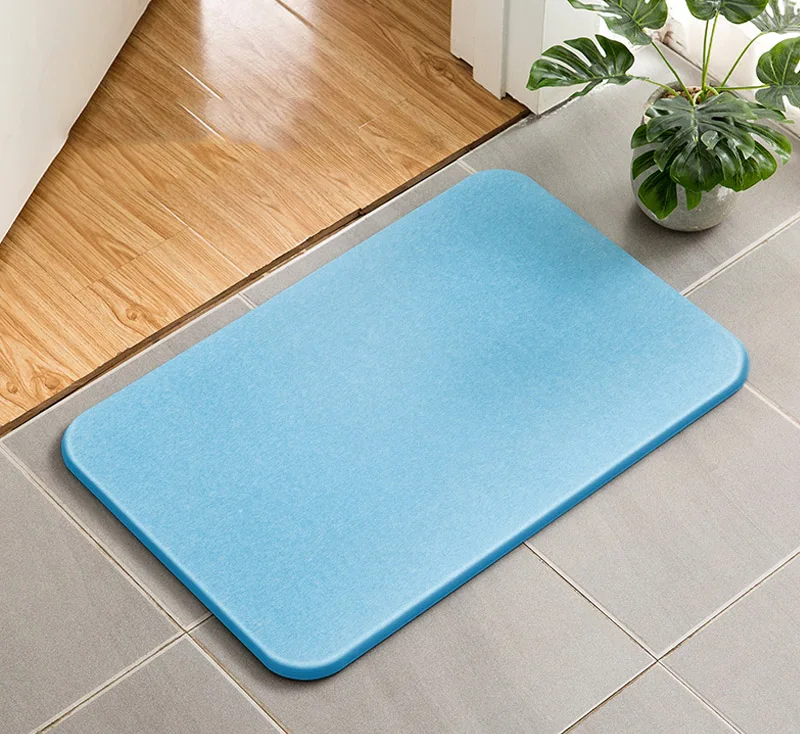 Anti-Slip diatomita barro alfombrilla para baño absorbo alfombra lavablea  alfombrilla para piso para baño ducha de baño alfombras de secado rápido  pie Pad - AliExpress