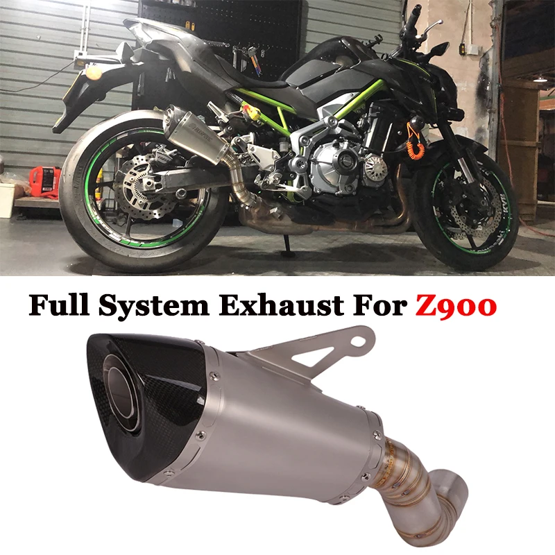 Slip On For Kawasaki Z900 Ninja900 2017-2020 Motorcycle GP Carbon Exhaust Escape Modified Laser Muffler With DB Killer 2018 2019 |
