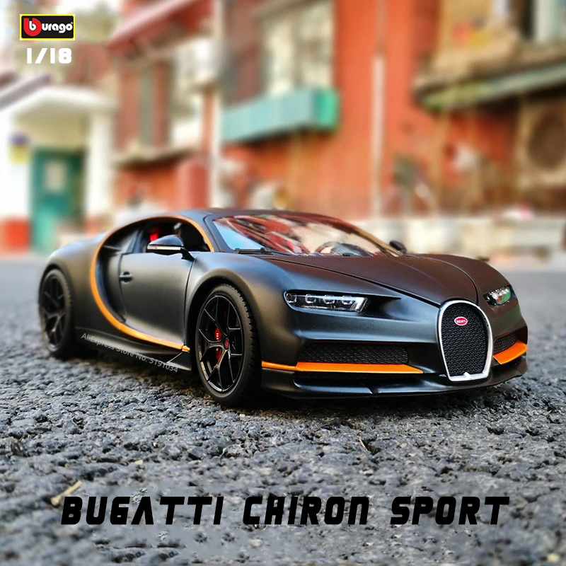 Bburago 1:18 new style Bugatti chiron sports alloy model simulation car decoration collection gift toy Die casting model boy toy