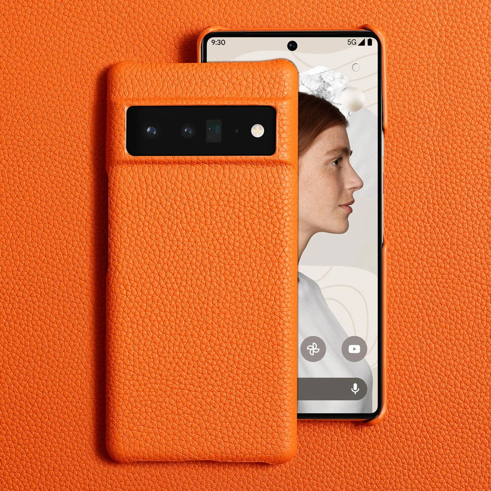 Чехол LANGSIDI из натуральной кожи для телефона Google Pixel 6 PRO 5A 5G 4A 4 роскошный модный