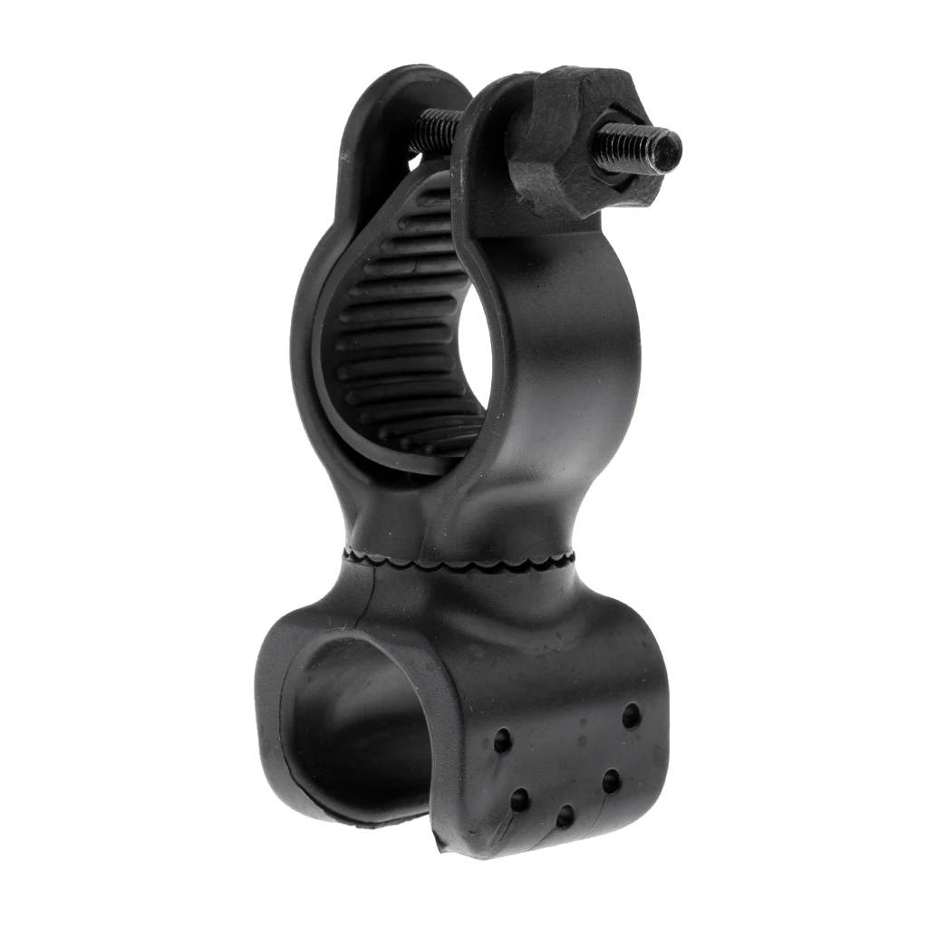 LED Universal Flashlight Bicycle Holder Mount - 360 Degree Rotation Fully Adjustable Bike Flashlight Holder Mount Quick Release