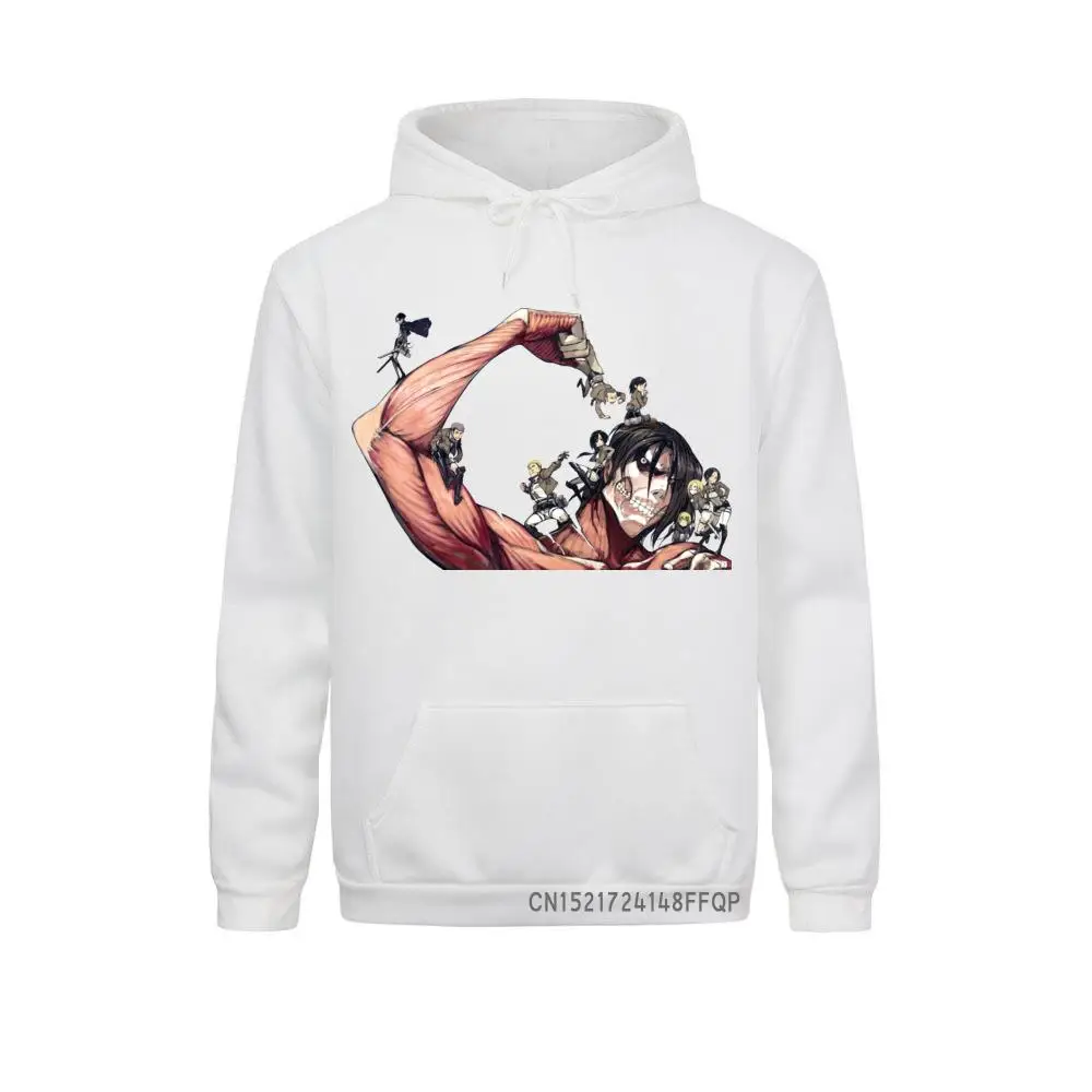 

Shingeki No Kyojin Pullover Men ATTACK ON TITAN Sweatshirt Pocket Cozy Hoodie Funny Japan Anime Designer Warm