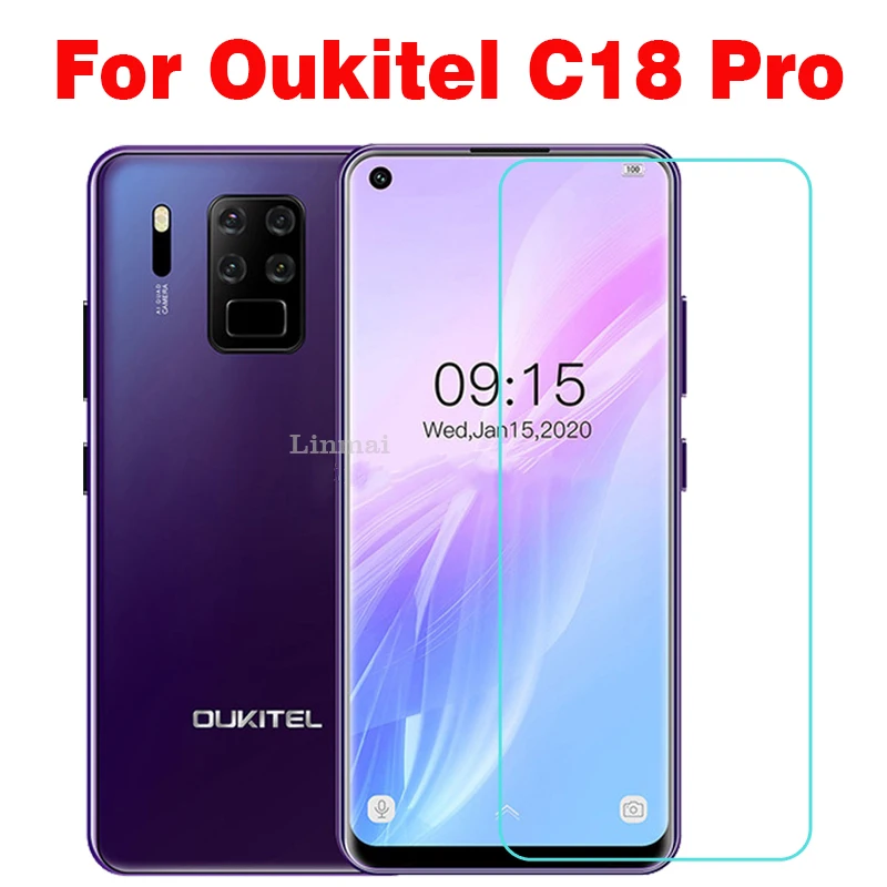 Для Oukitel C18 Pro закаленное стекло 9H Высококачественная защитная пленка