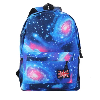 

Polyester Zipper Closure Wear Resistant Adjustable Strap Outdoor Travel Fashion Adult Kids Large Capacity Starry Sky Backpack