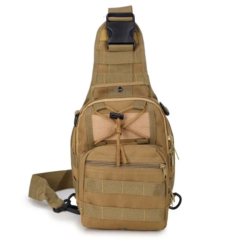 

Military 600D Nylon Shoulder Hunting Bag Waterproof Breathable Tactical Backpack Men's Chest Bag Outdoor Molle Daypack