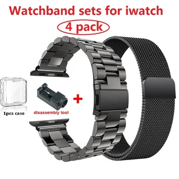 

Metal Stainless Steel Milanese Loop Bracelet band for Apple Watch 44mm 40mm strap for iWatch series 4/3/2/1 42mm 38mm watchband