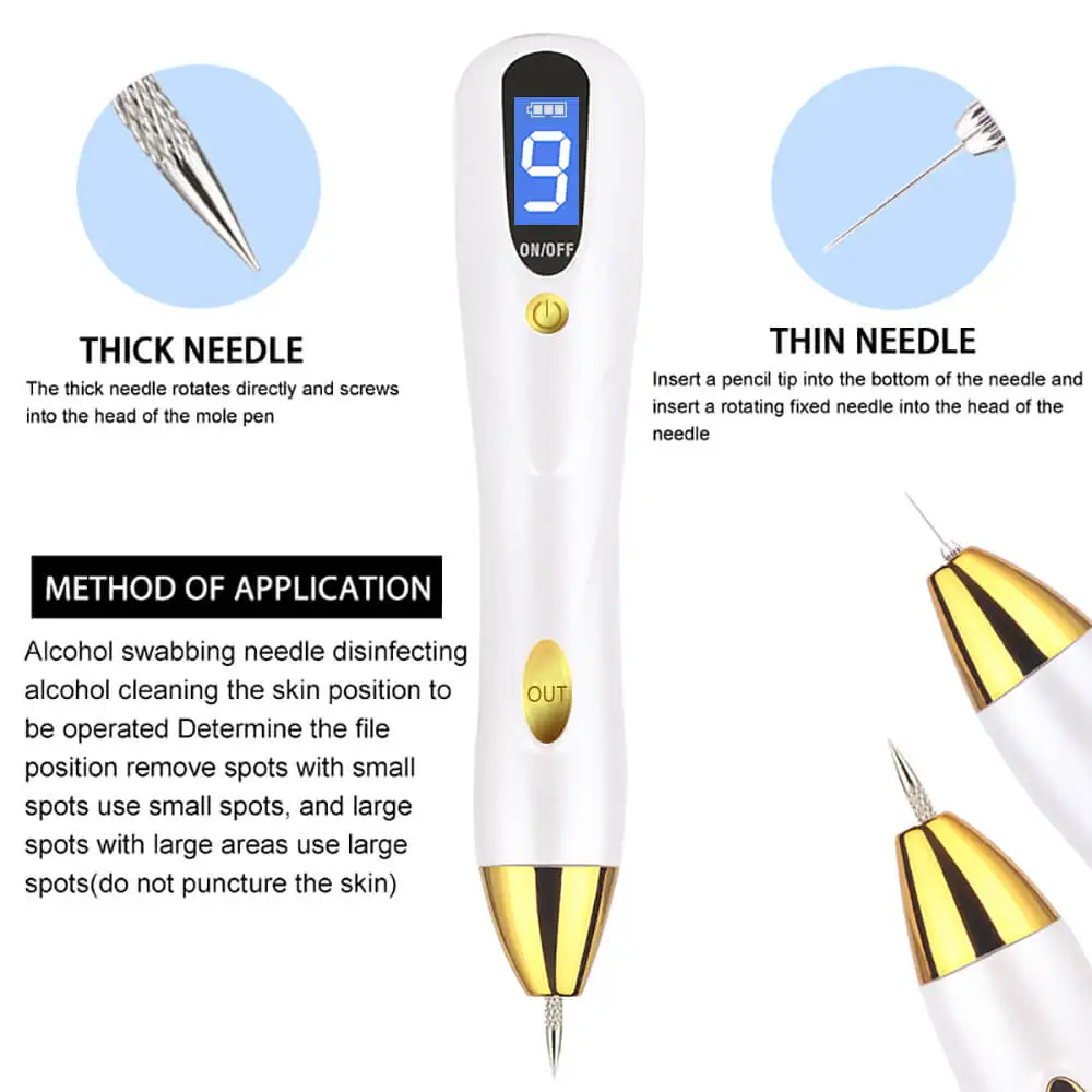 Уход за кожей моль тату удаление веснушек Лазерная плазменная ручка для удаления темных пятен ЖК-дисплей точечный для кожи лица бородавка салонный инструмент для красоты