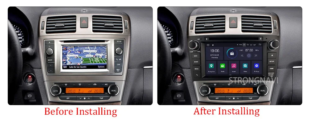 7 дюймов Android 9,0 автомобильный мультимедийный плеер для Toyota Avensis T25 2003-2008 Радио RDS gps навигации Аудио Видео Резервное копирование Камера