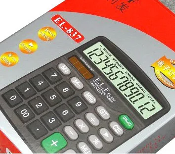 Канцелярские принадлежности yi li fa 837 Солнечный Калькулятор 12-Bit