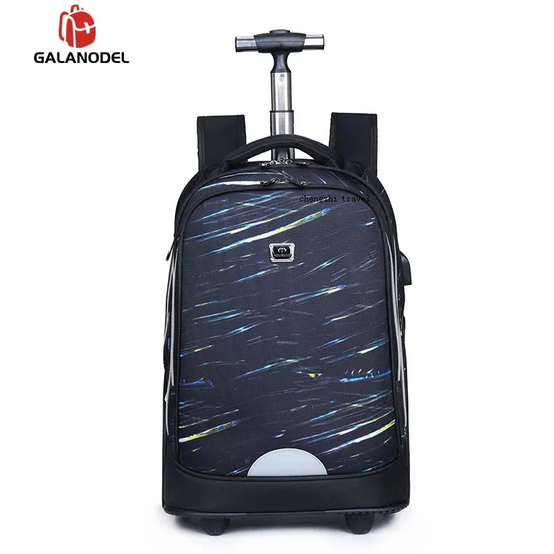 Trolley Luggage3 2" дюймовый Дорожный чемодан на колесиках, чехол для путешествий, школьные рюкзаки на колесиках для мужчин и женщин, сумка для ноутбука, чехол для чемодана - Color: Trolley Luggage3