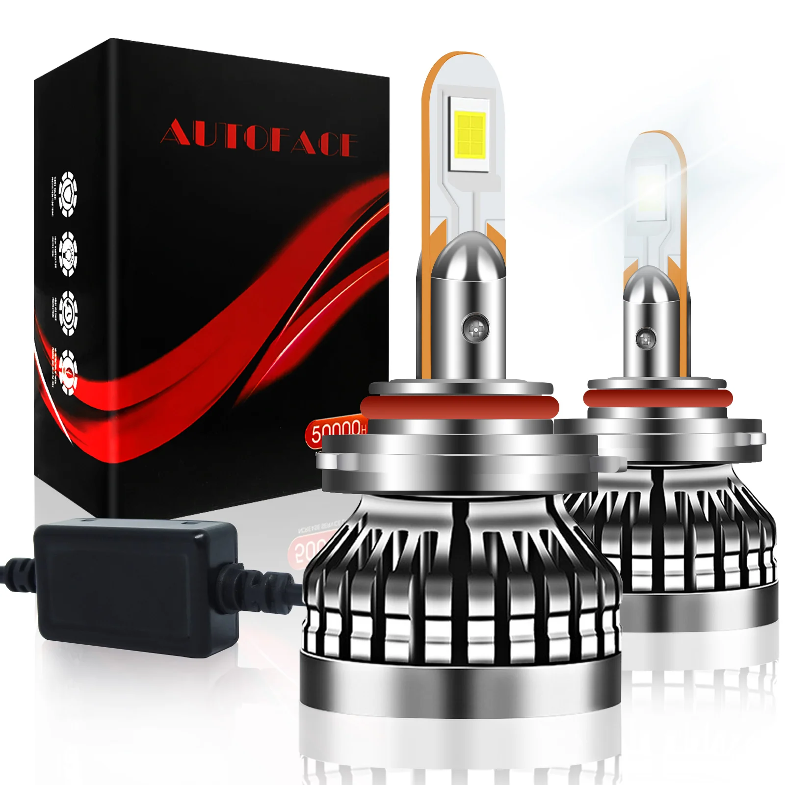 

2Pcs LED Canbus Car Headlamp Lamps H7 H4 H11 H9 H8 9005 HB3 9006 HB4 6000K Fog Lights Replace Auto Headlight Blub 24V 12V
