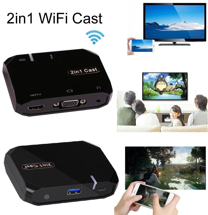 Беспроводной Wi Fi + USB адаптер для передачи данных зеркальное отображение экрана