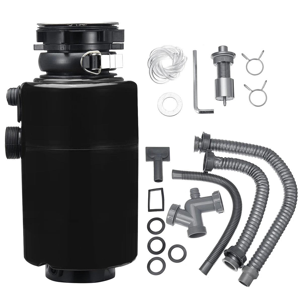 

560W Food Waste Disposer with Air Switch 900ml Extra Capacity High-sensitivity Protection System for Kitchen Disposal Crusher