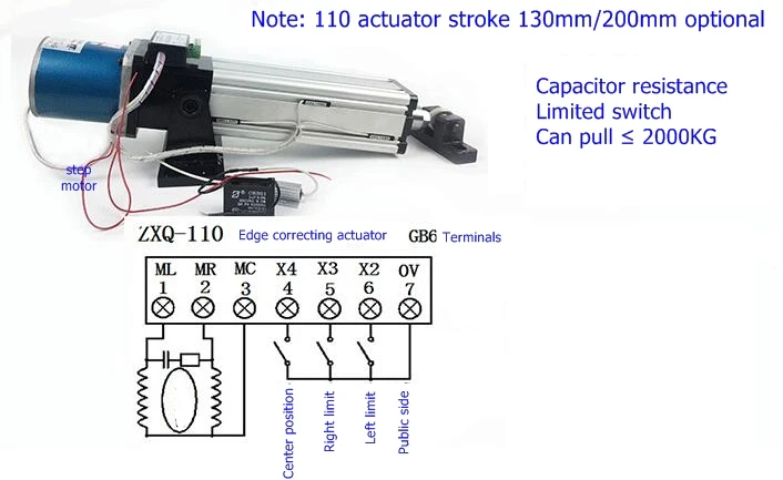 110 correcting actuator with GB-6A correcting controller us-400s ultrasonic probe photoelectric eye ultra low price (4)