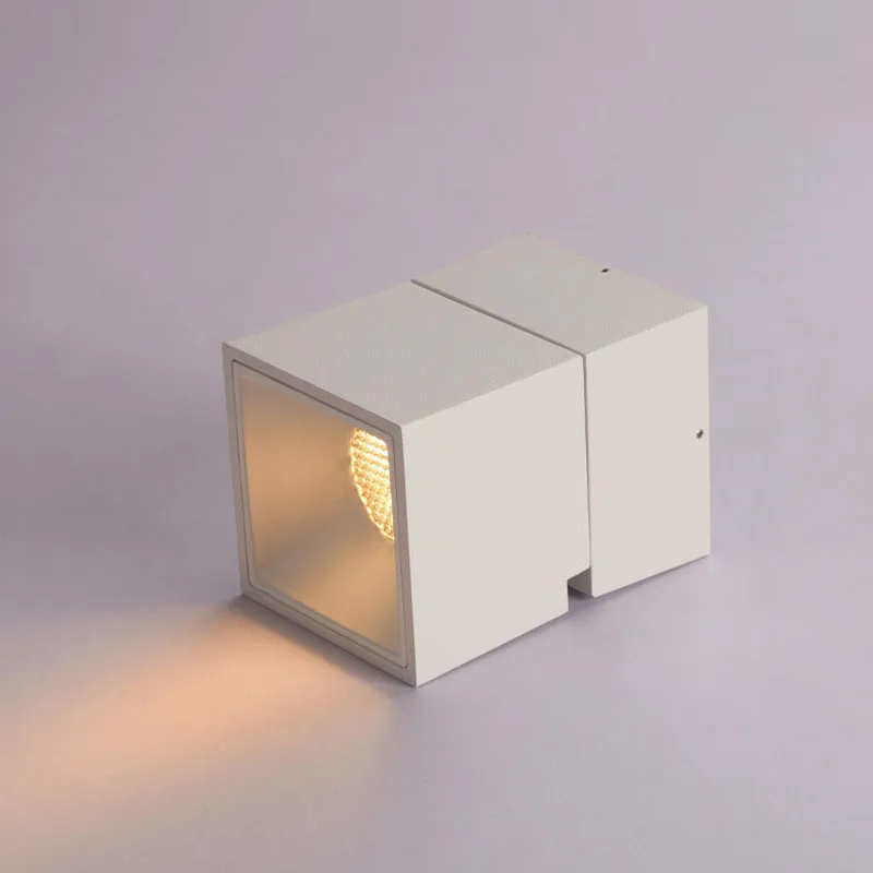 Square Adjustable Angle Aisle Ceiling Spotlight Minimalist Nordic Balcony Kitchen Foyer Entrance Small Anti-glare Lights