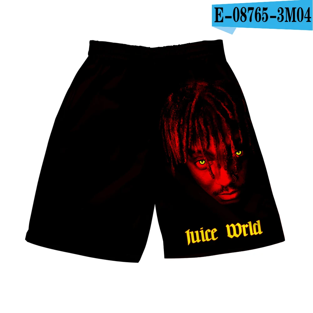 Повседневные мужские шорты Juice Wrld, летние мужские шорты для фитнеса с 3D карманами, одежда для бодибилдинга, мужские шорты для прогулок, тренировок, бега - Цвет: one