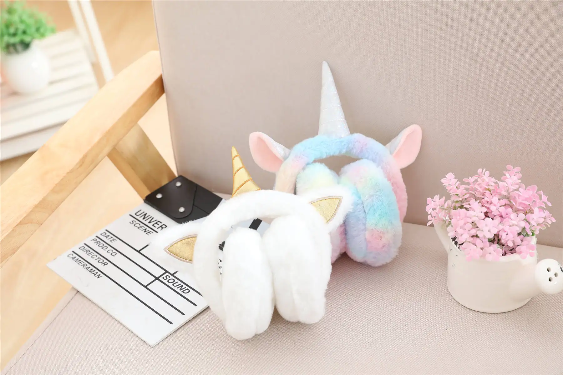 Unicorn Adorable Plush Earmuffs